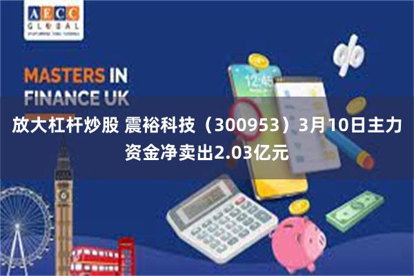 放大杠杆炒股 震裕科技（300953）3月10日主力资金净卖出2.03亿元