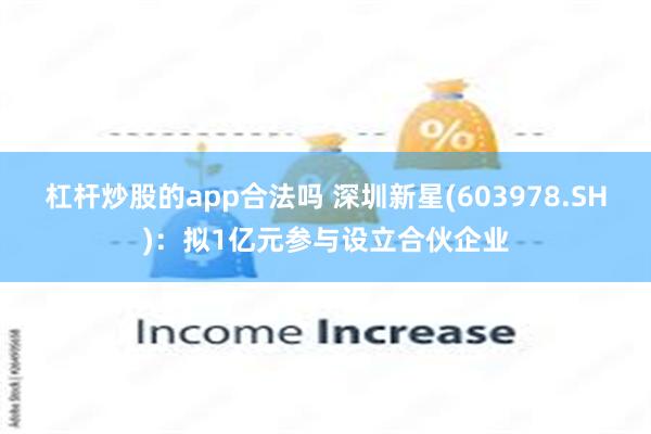 杠杆炒股的app合法吗 深圳新星(603978.SH)：拟1亿元参与设立合伙企业
