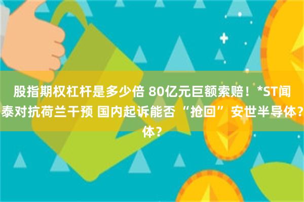 股指期权杠杆是多少倍 80亿元巨额索赔！*ST闻泰对抗荷兰干预 国内起诉能否 “抢回” 安世半导体？