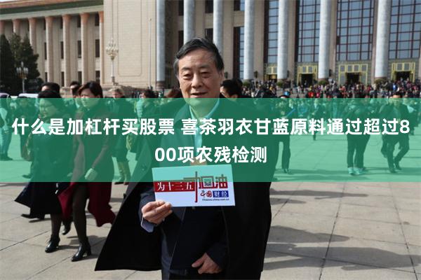 什么是加杠杆买股票 喜茶羽衣甘蓝原料通过超过800项农残检测