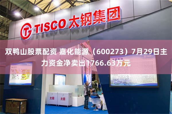 双鸭山股票配资 嘉化能源(600273)7月29日主力资金净卖出1766.63万元