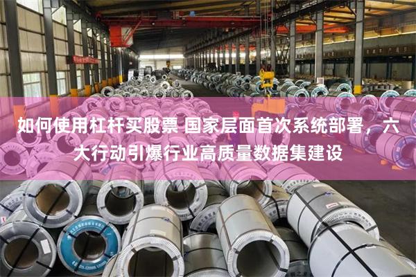 如何使用杠杆买股票 国家层面首次系统部署，六大行动引爆行业高质量数据集建设