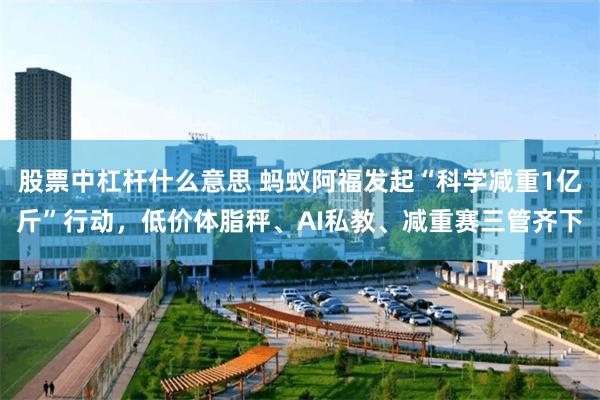 股票中杠杆什么意思 蚂蚁阿福发起“科学减重1亿斤”行动，低价体脂秤、AI私教、减重赛三管齐下