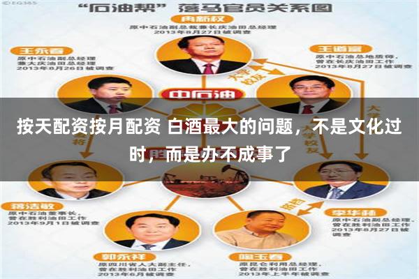 按天配资按月配资 白酒最大的问题,不是文化过时,而是办不成事了