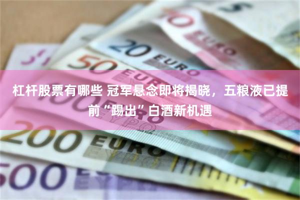 杠杆股票有哪些 冠军悬念即将揭晓，五粮液已提前“踢出”白酒新机遇